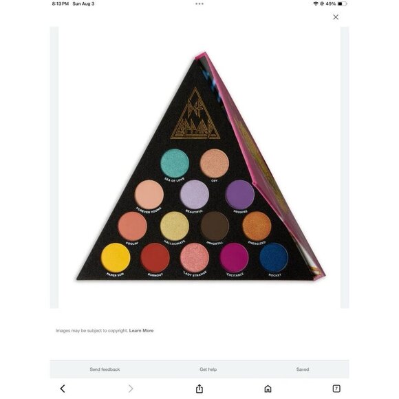 Def Leopard Rock & Roll Artistry Palette & 2 Sets Nail Decals. New In Box - Picture 3 of 6